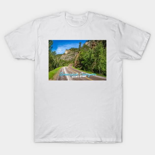 Spearfish Canyon Scenic Byway T-Shirt by Gestalt Imagery
